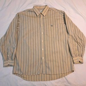 Vintage Chemise Lacoste Striped Button Shirt